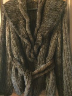 Норковая шуба куртка вязаная новая