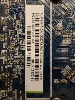 Видеокарта Sapphire hd4850 512mb pci-e dual DVI