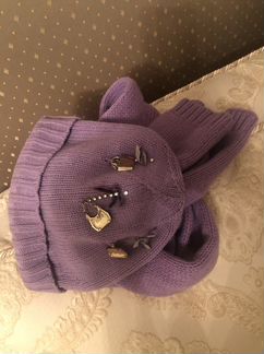 Детский комплект, шапка и шарф