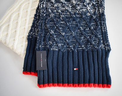 Новый вязаный шарф Tommy Hilfiger. Оригинал