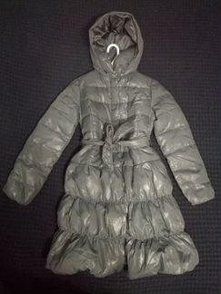 Пуховое пальто для девочки, 150 см