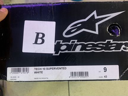Alpinestars tech 10 supervented 2020 размер 9