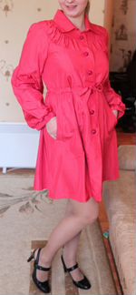 Новый плащ с биркой, р44-46, цвет фуксия