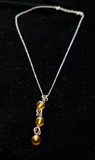 Колье серебро фианиты 10г