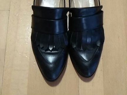 Лоферы черные 38