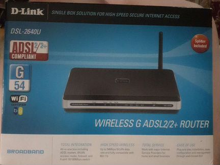 Роутер D-Link DSL-2640U wireless G б/у